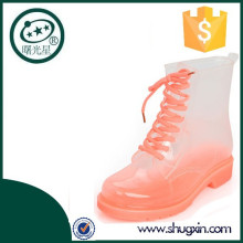 martin Trendy und Durable Knöchel Form Keil PVC Regen Gelee wasserdicht Spray Schuhe B-817